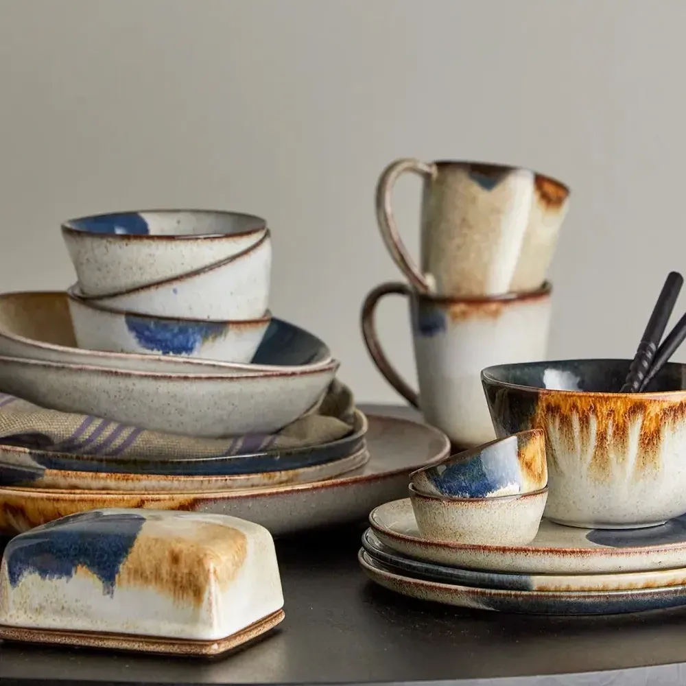 Тарелка Jules в технике колор-блок