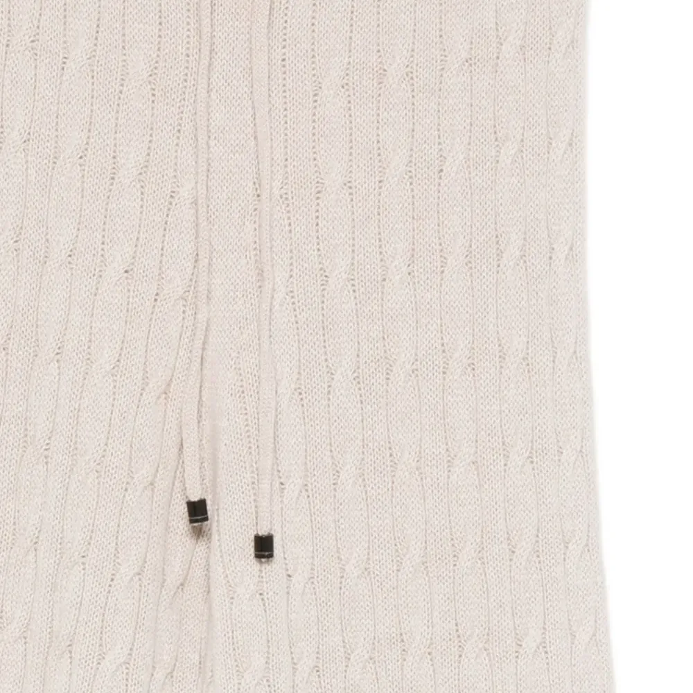 Брюки фактурной вязки с кулиской