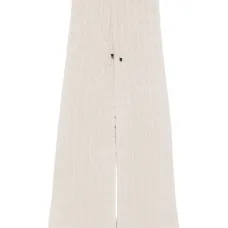 Брюки фактурной вязки с кулиской