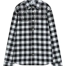 Клетчатая вышитая рубашка Клетчатая вышитая рубашка