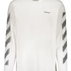 Футболка с длинными рукавами и диагональными полосами