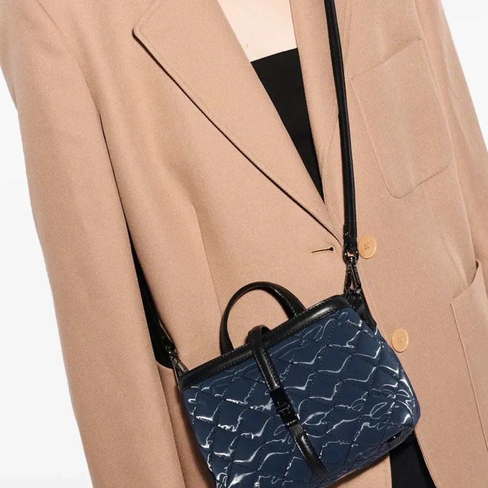 Мини-кроссбоди Astor стеганая с верхней ручкой