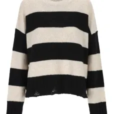 Полосатый свитер с эффектом состаренности Полосатый свитер с эффектом состаренности