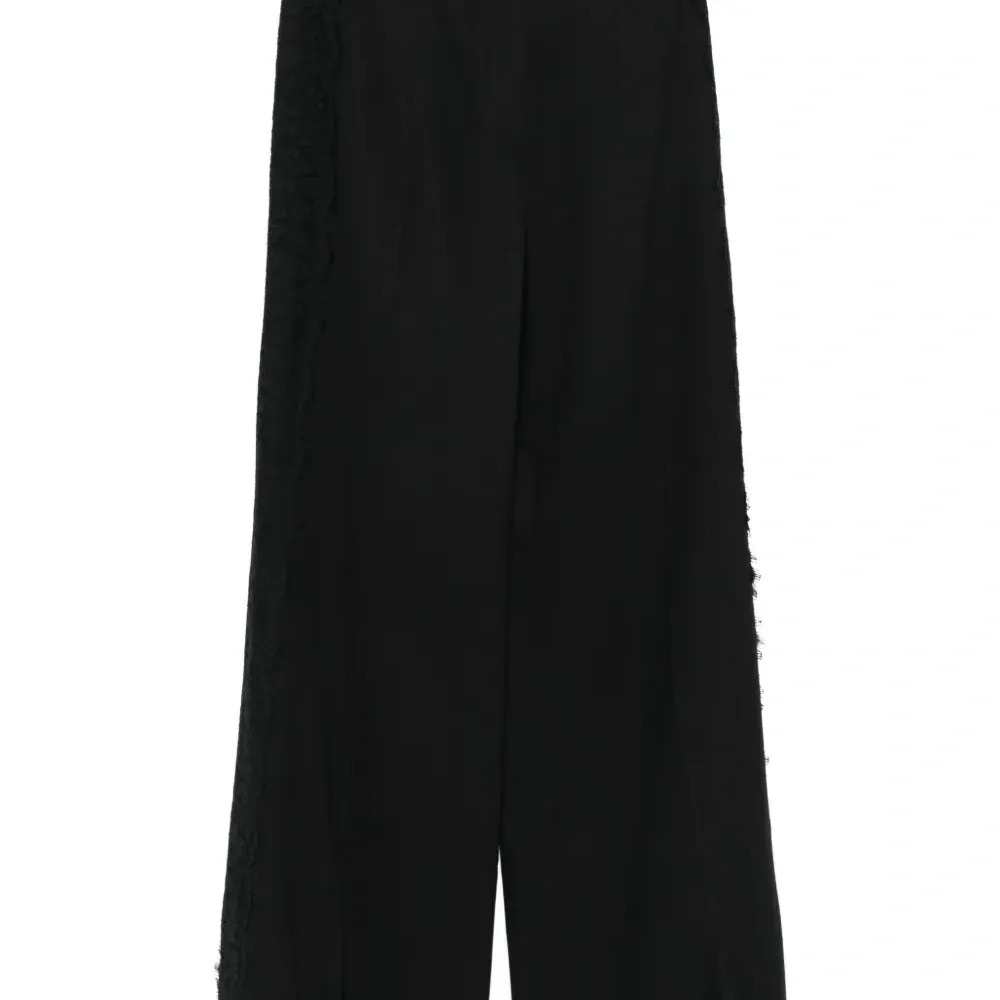 Брюки с кружевной отделкой