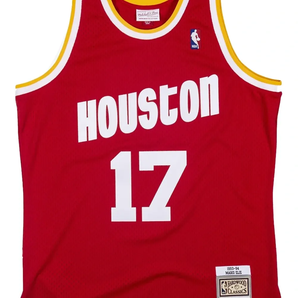 Топ Houston Rockets Mario Elie 1993 Hardwood Classics Swingman Jersey