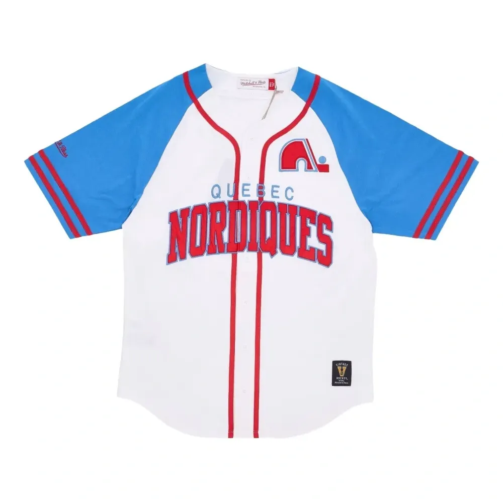 Футболка Quebec Nordiques на пуговицах