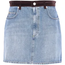 Джинсовая мини-юбка