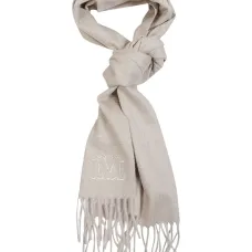 Вышитый шарф с бахромой