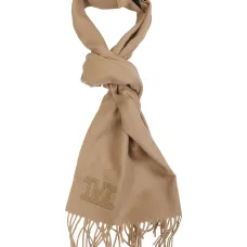 Вышитый шарф с бахромой