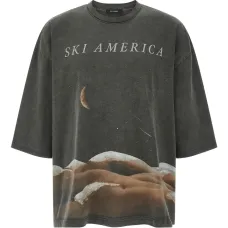 Футболка с принтом и короткими рукавами