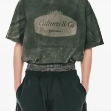 Хлопковая футболка с принтом логотипа