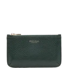 Держатель для карт и монет из зернистой кожи