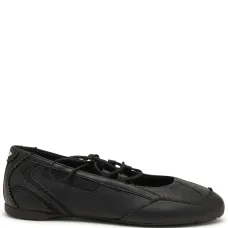 Балетки со шнуровкой