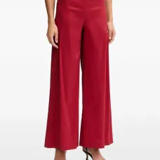Красные брюки-палаццо
