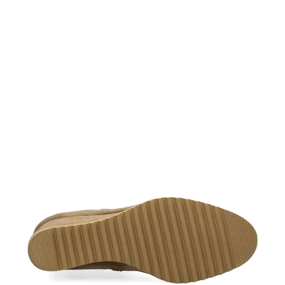 Ботильоны на танкетке с молнией