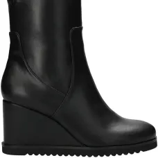 Ботильоны на танкетке с молнией