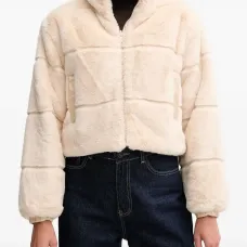 Куртка на молнии из искусственного меха Куртка на молнии из искусственного меха