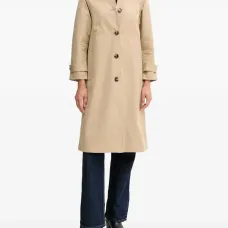 Тренчкот с вельветовым воротником