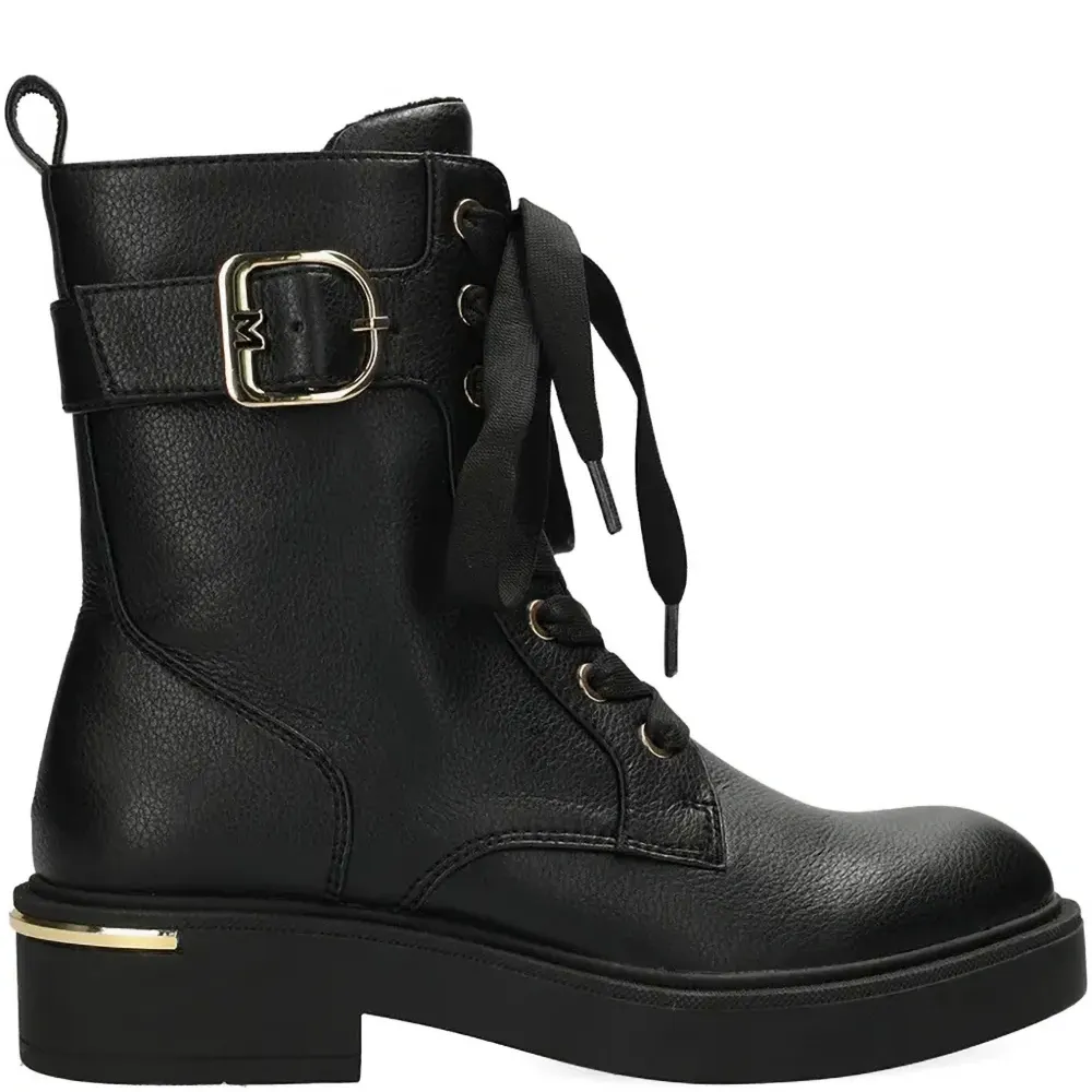 Ботинки на шнуровке с пряжкой