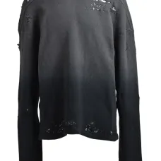 Фактурная футболка с эффектом потертости