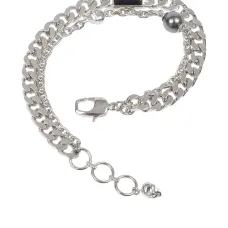 Браслет-цепочка с подвеской в виде черепа