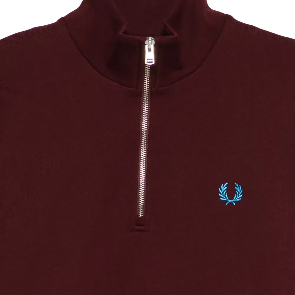 Толстовка с воротником на молнии и вышивкой