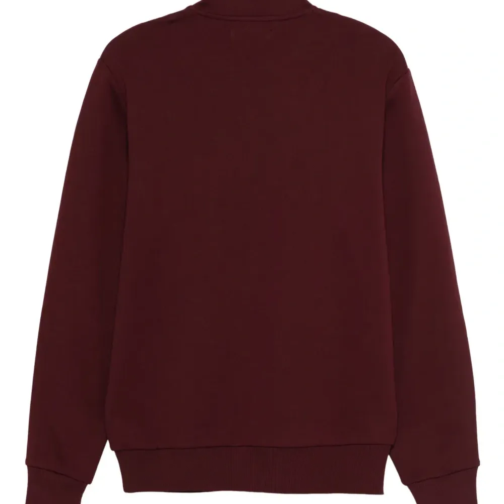 Толстовка с воротником на молнии и вышивкой