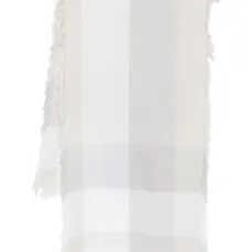 Клетчатый шарф с бахромой