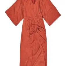 Макси-платье с V-образным вырезом и оборками Макси-платье с V-образным вырезом и оборками