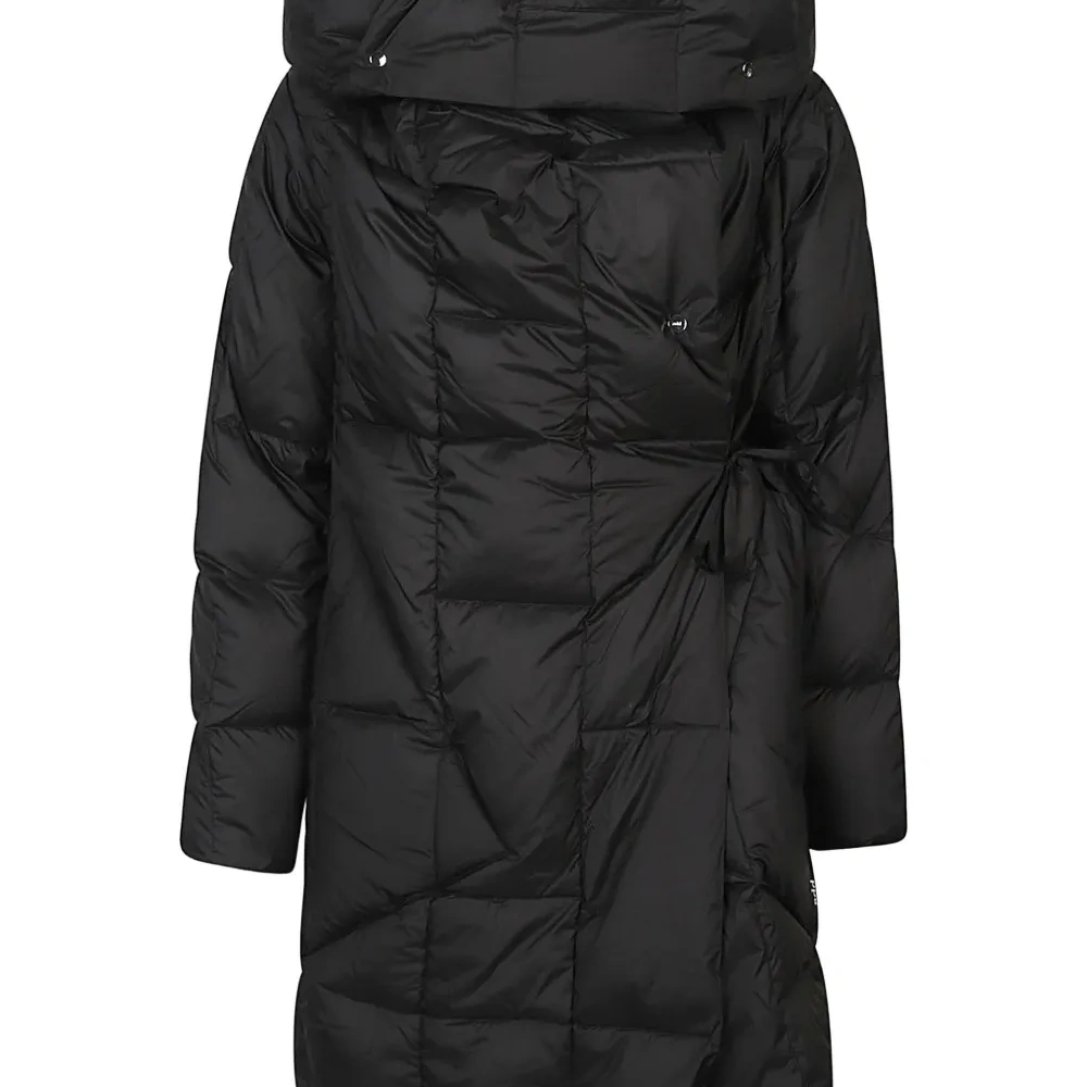 Стёганое пальто-накидка