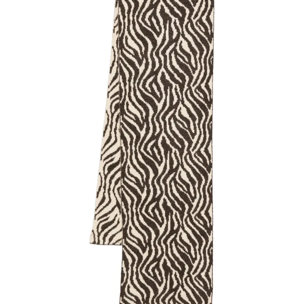 Шарф с зебровым принтом