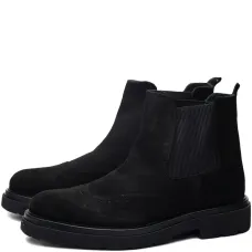 Ботинки с брогированием