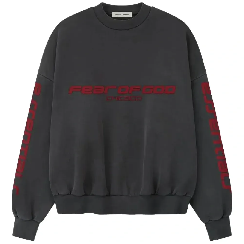 Свитшот с логотипом Chicago и круглым вырезом