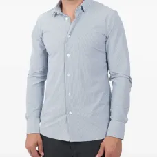 Полосатая рубашка на пуговицах Полосатая рубашка на пуговицах