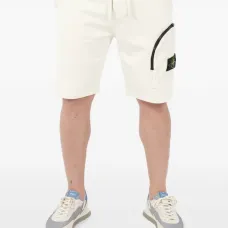 Шорты с кулиской и нашивкой-логотипом