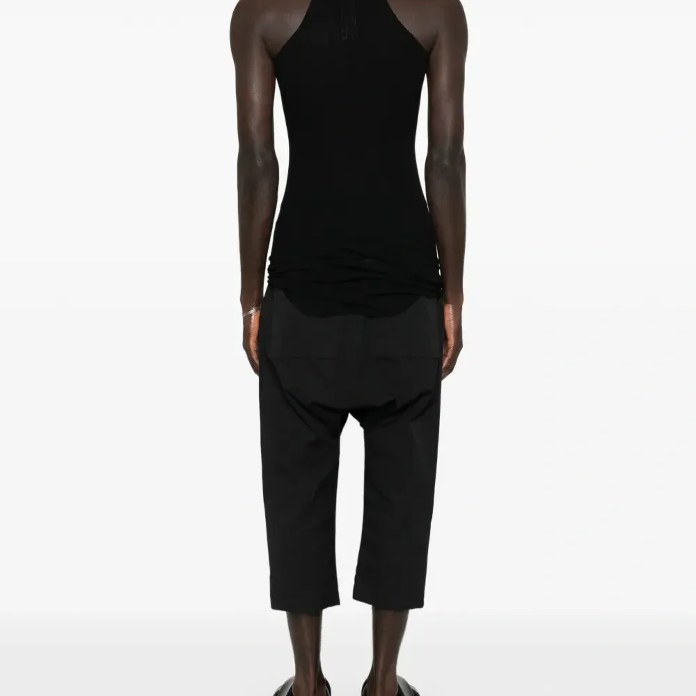 Трикотажная майка в рубчик