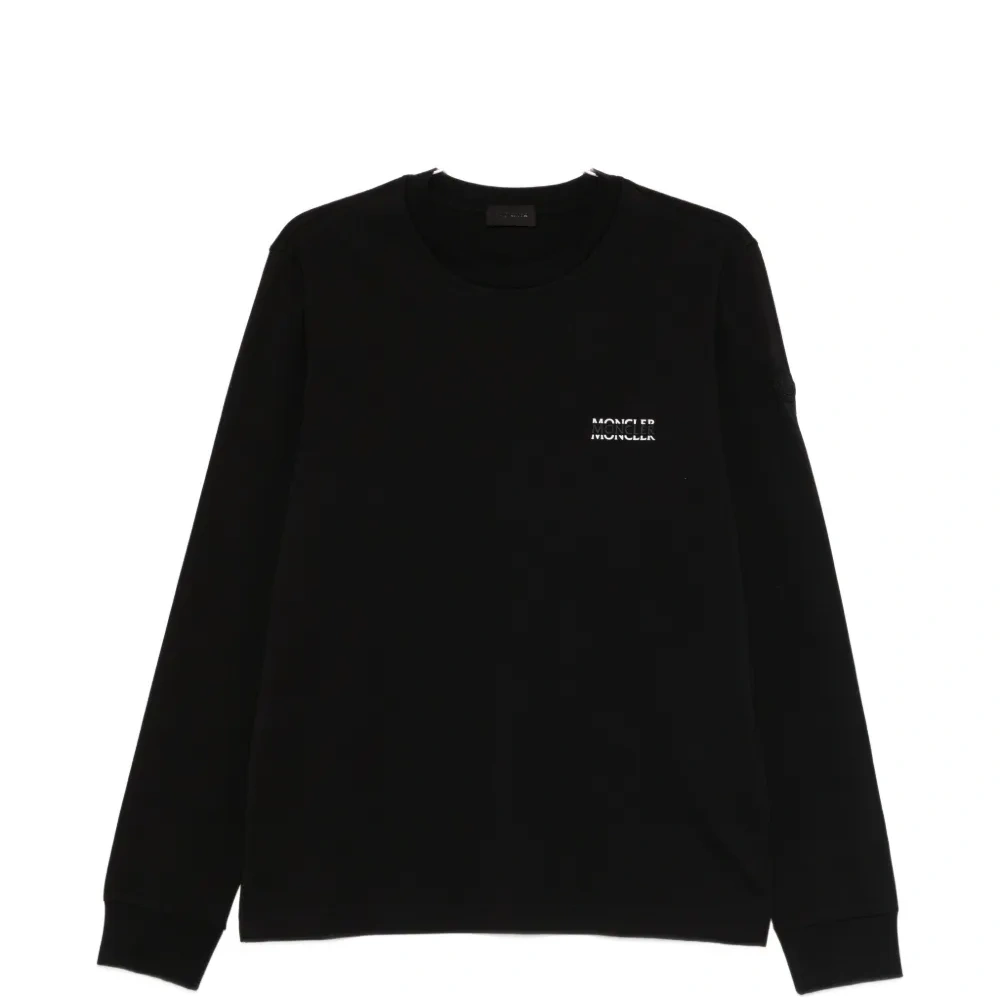 Хлопковая футболка с длинными рукавами