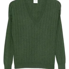 Вязаный свитер с V-образным вырезом Вязаный свитер с V-образным вырезом