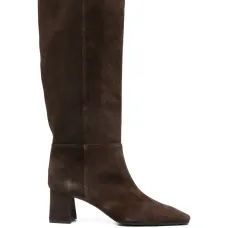 Ботфорты на каблуке с квадратным носком