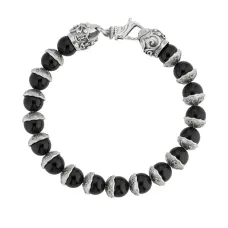 Браслет с бусинами из турмалина