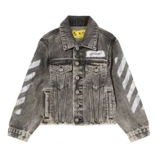 Джинсовая куртка Diagonal Sponge с потертостями