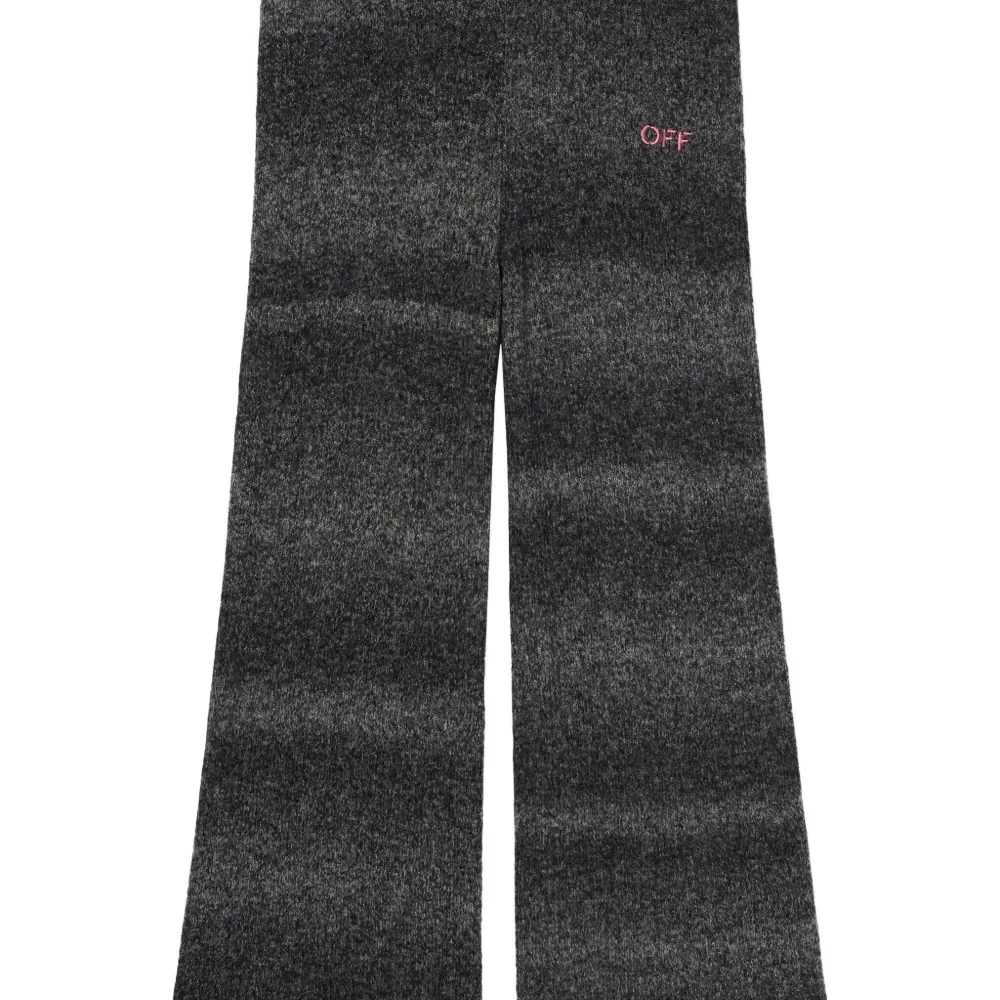 Широкие брюки с вышитым логотипом