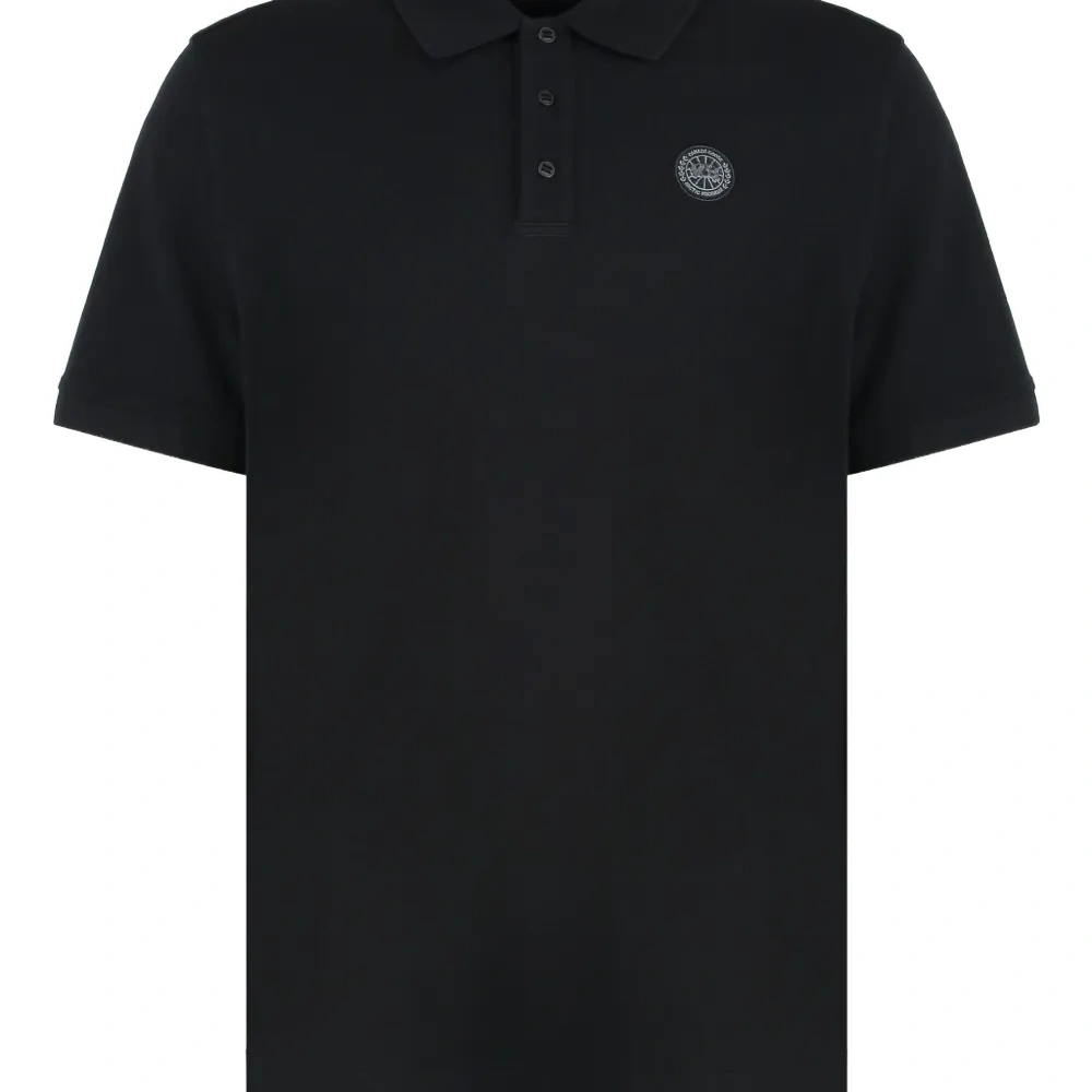 Поло с нашивкой-логотипом