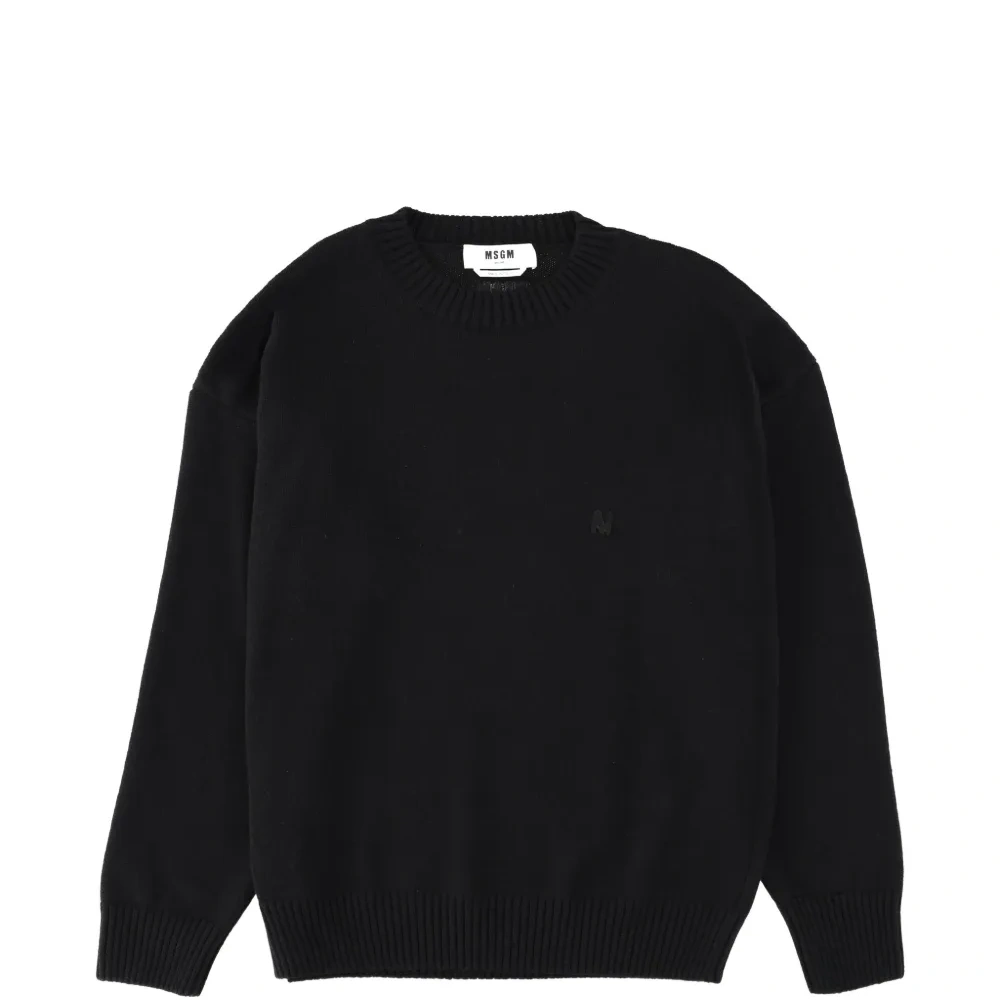 Свитер с круглым вырезом