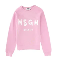 Свитшот с логотипом и круглым вырезом Свитшот с логотипом и круглым вырезом