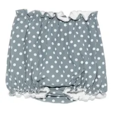 Шорты в горох с оборками