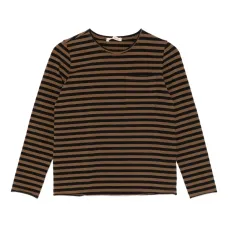 Футболка с карманом в полоску