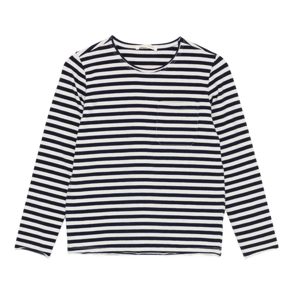 Футболка с карманом в полоску