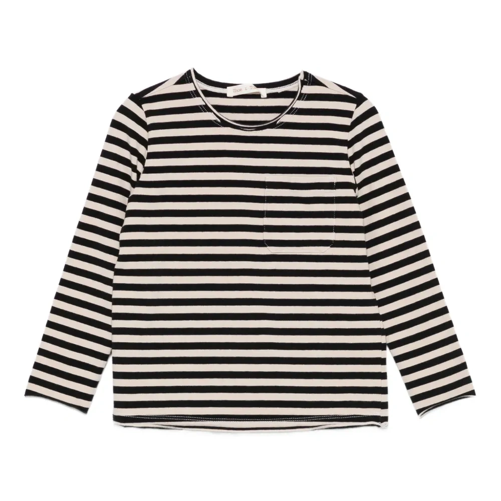 Футболка с карманом в полоску