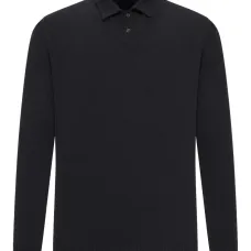 Поло из хлопкового пике на пуговицах